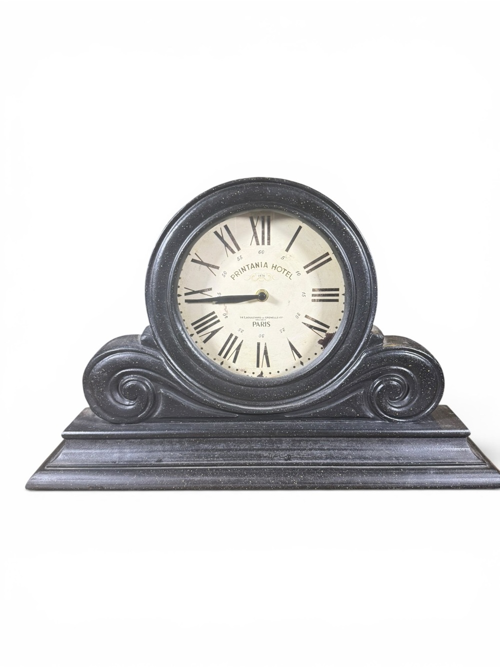 Black Mantel Clock - Vintage-Style Home Wall Decor